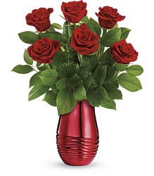 Rouge Romance Bouquet Flower Power, Florist Davenport FL